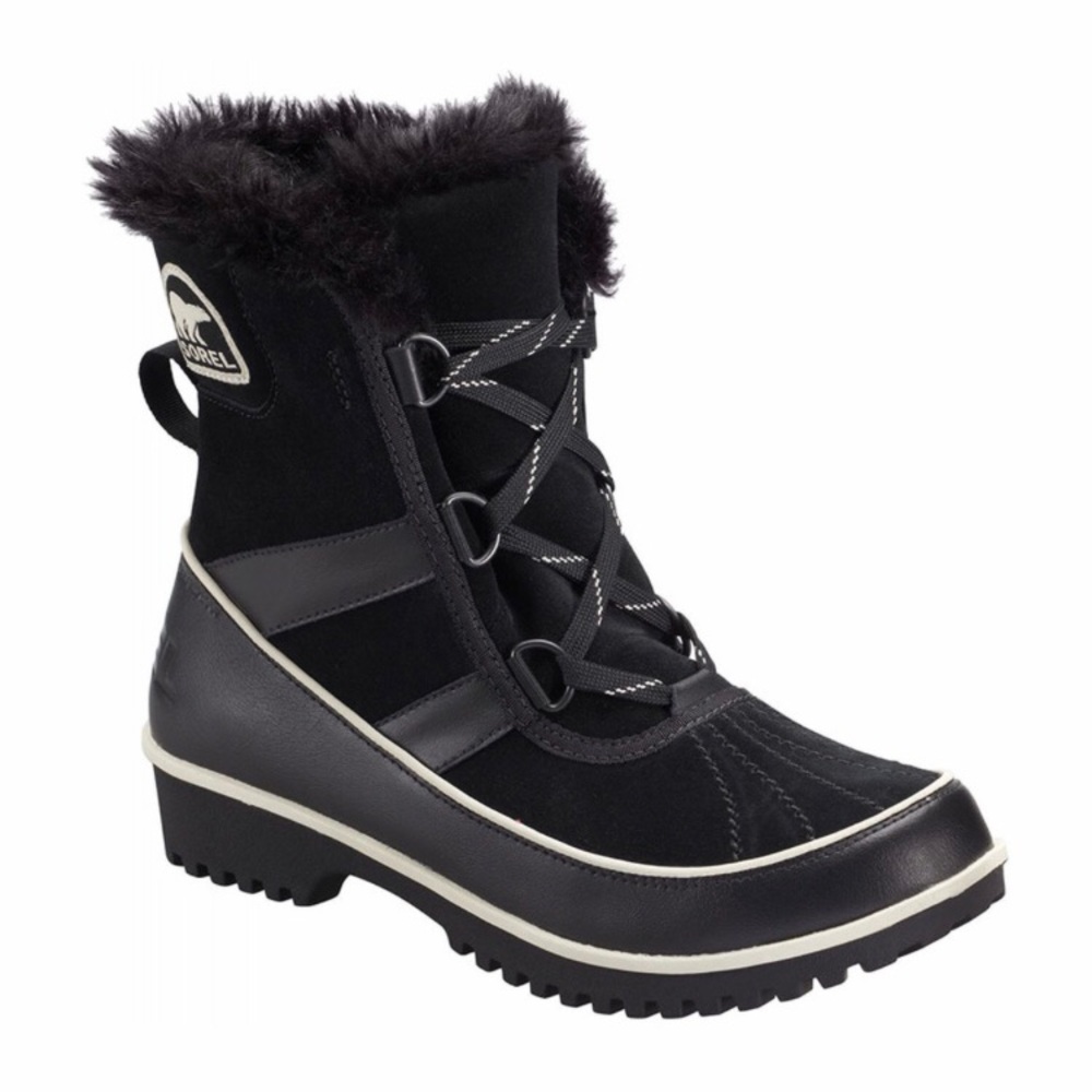 Sorel NL2089 Tivoli II Black Suede Snow Boots